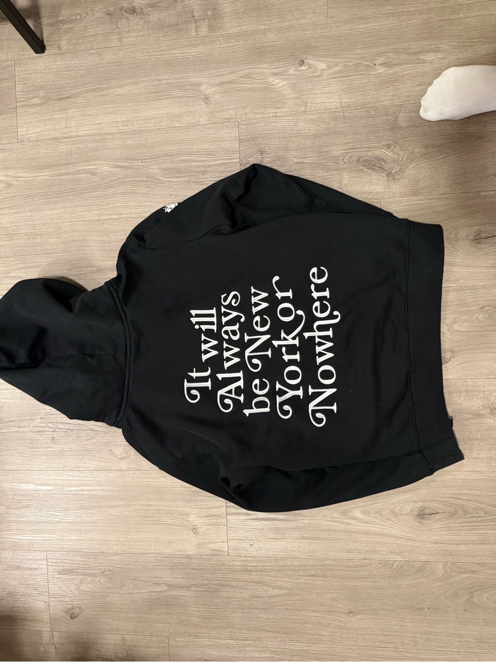 Black Graphic Hoodie Sweatshirt - New York or Nowhere